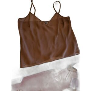 Silk Brown Camisole by Nicole - Large